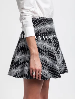 Cotton Tweed Full Skirt Summer Outfit All Season Wear