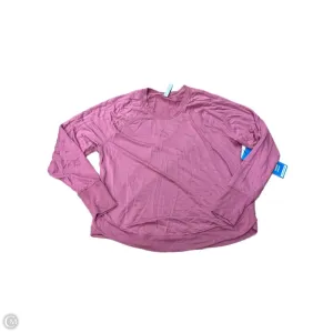 Athletic Sweatshirt Crewneck By Athleta In Pink, Size: Lp Spanish Glow