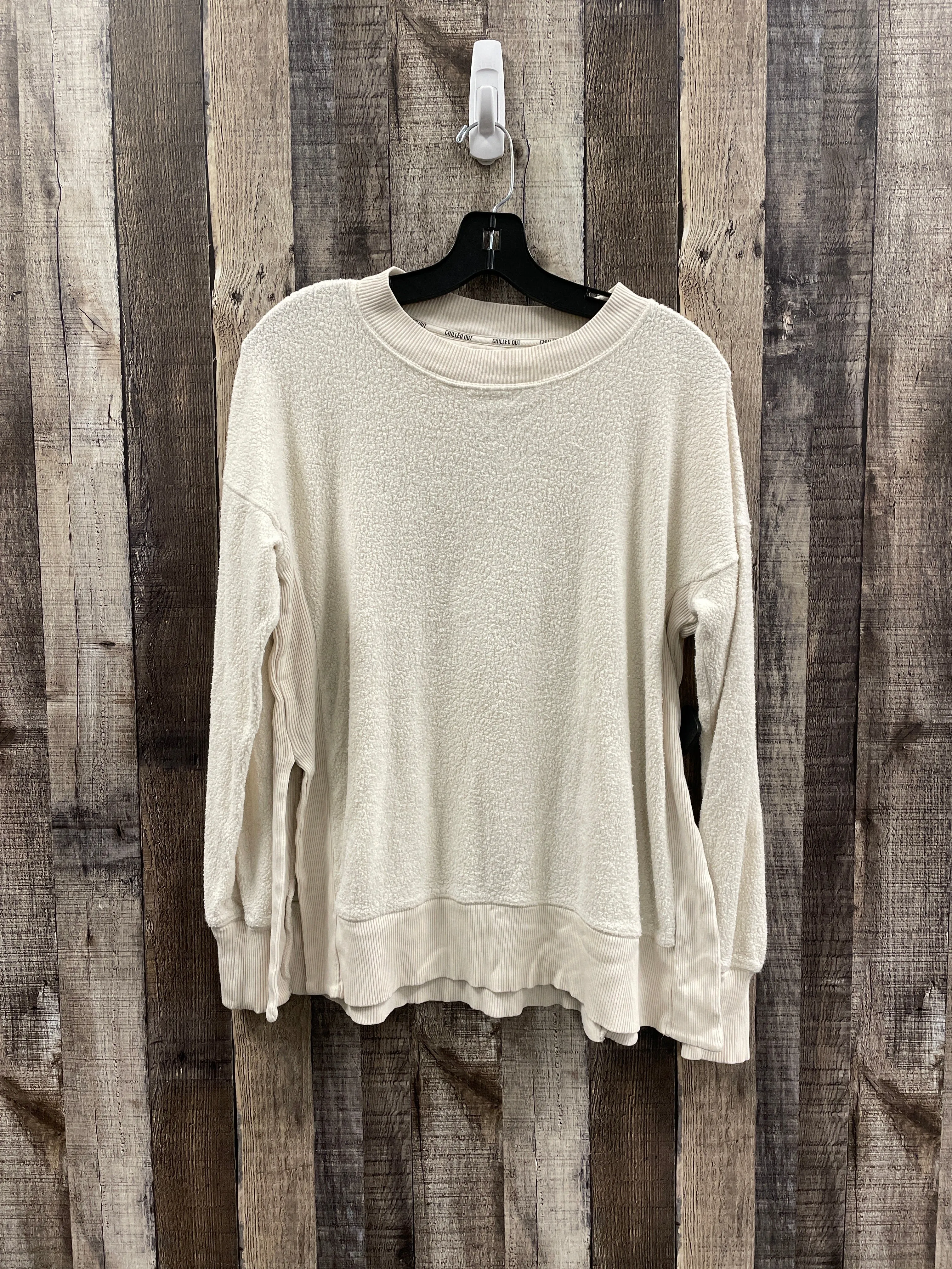 Weatherproof Sweatshirt Crewneck By Aerie In Ivory, Size: Xxs