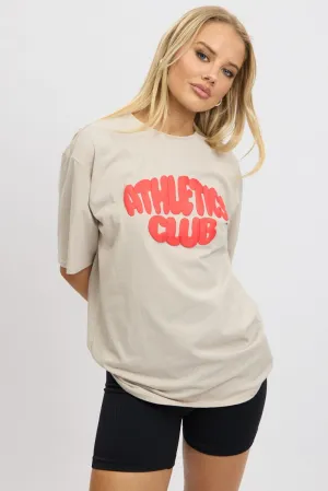 Sporty and Stylish Comfy Wear Brown Graphic Tee Short Sleeve