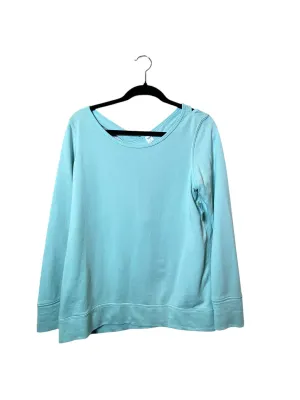 CoolingChannelFabric Tropical Glow Athletic Sweatshirt Crewneck By Old Navy In Aqua, Size: Xl