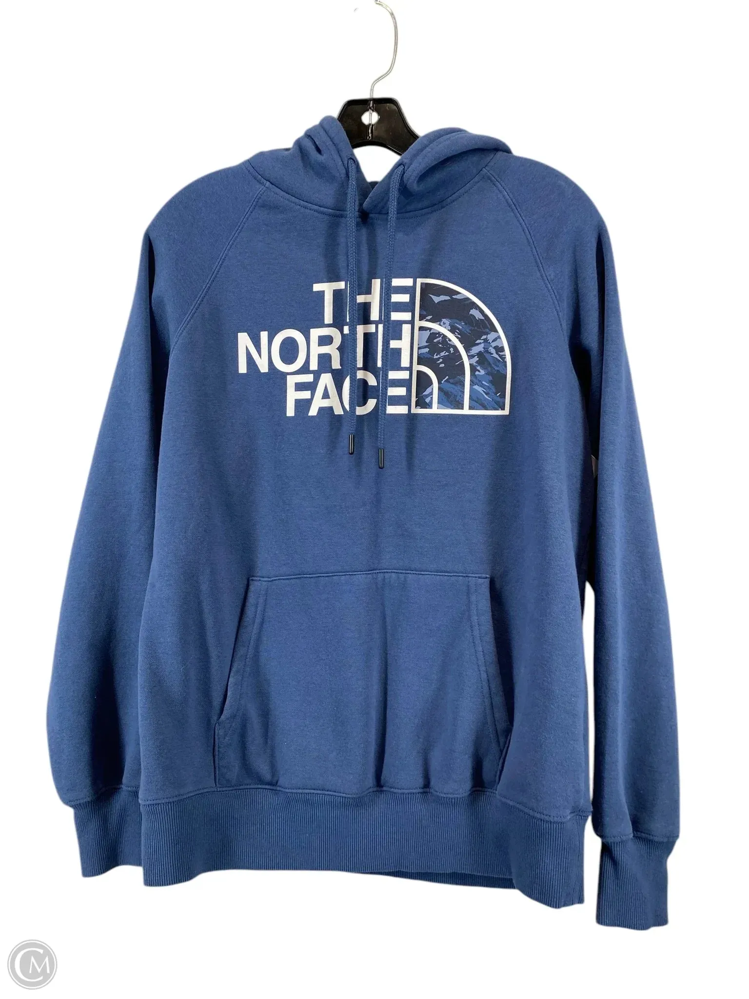 Athletic Sweatshirt Hoodie By The North Face In Blue, Size: M Aerated Seam Placement