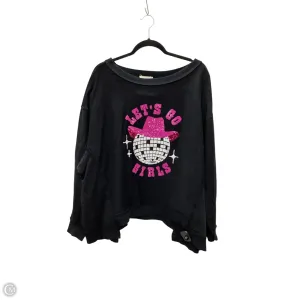 Classic Hoodie Breezy Comfort Sweatshirt Crewneck By Fantastic Fawn In Black, Size: M