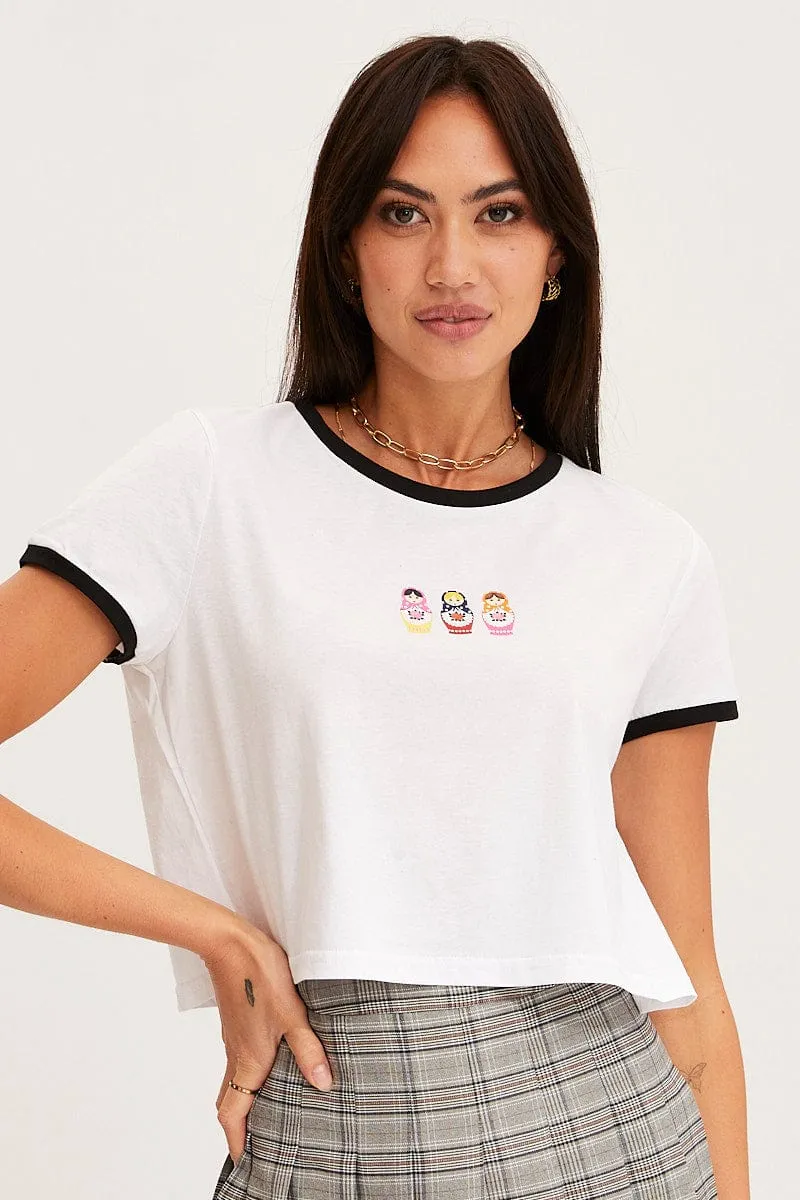 Daily Favorite Anti microbial coating White T-Shirt Short Sleeve