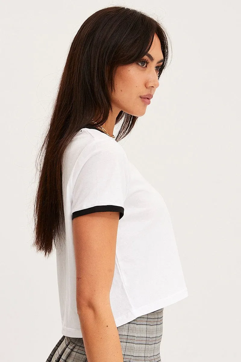 Skin Friendly Blends hypoallergenic White T-Shirt Short Sleeve