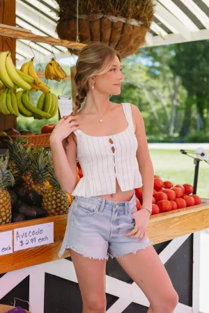 Flatlock stitching High Collar Design Quiet Morning Top