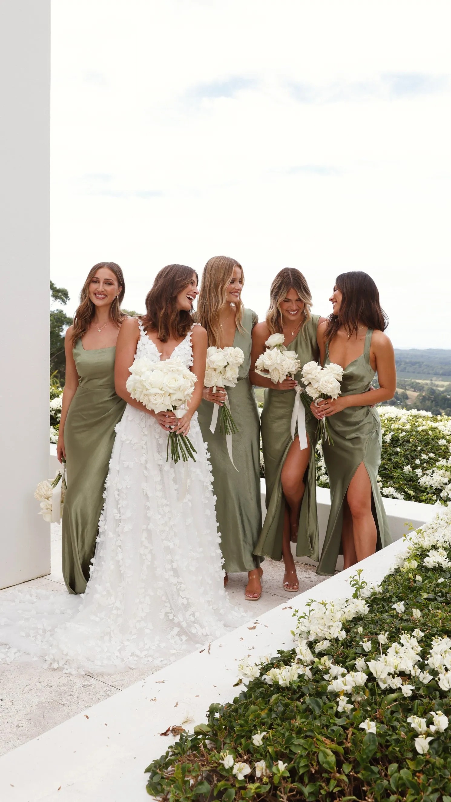 Selma Maxi Dress - Olive Leaf Glow Rain Safe
