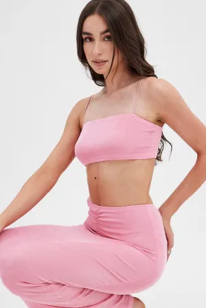 Pink Singlet Top Stone Glow