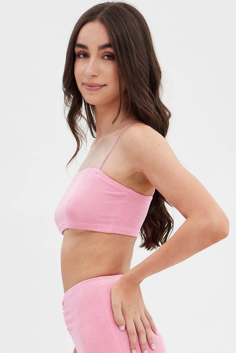 FadeResistantDye Wide Glow Pink Singlet Top