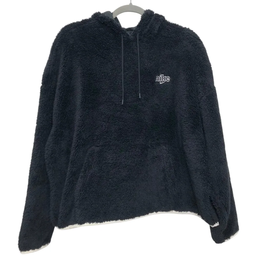 FlexibleCollar QuickAccessPockets Sweatshirt Hoodie By Nike Apparel In Black, Size:Xl