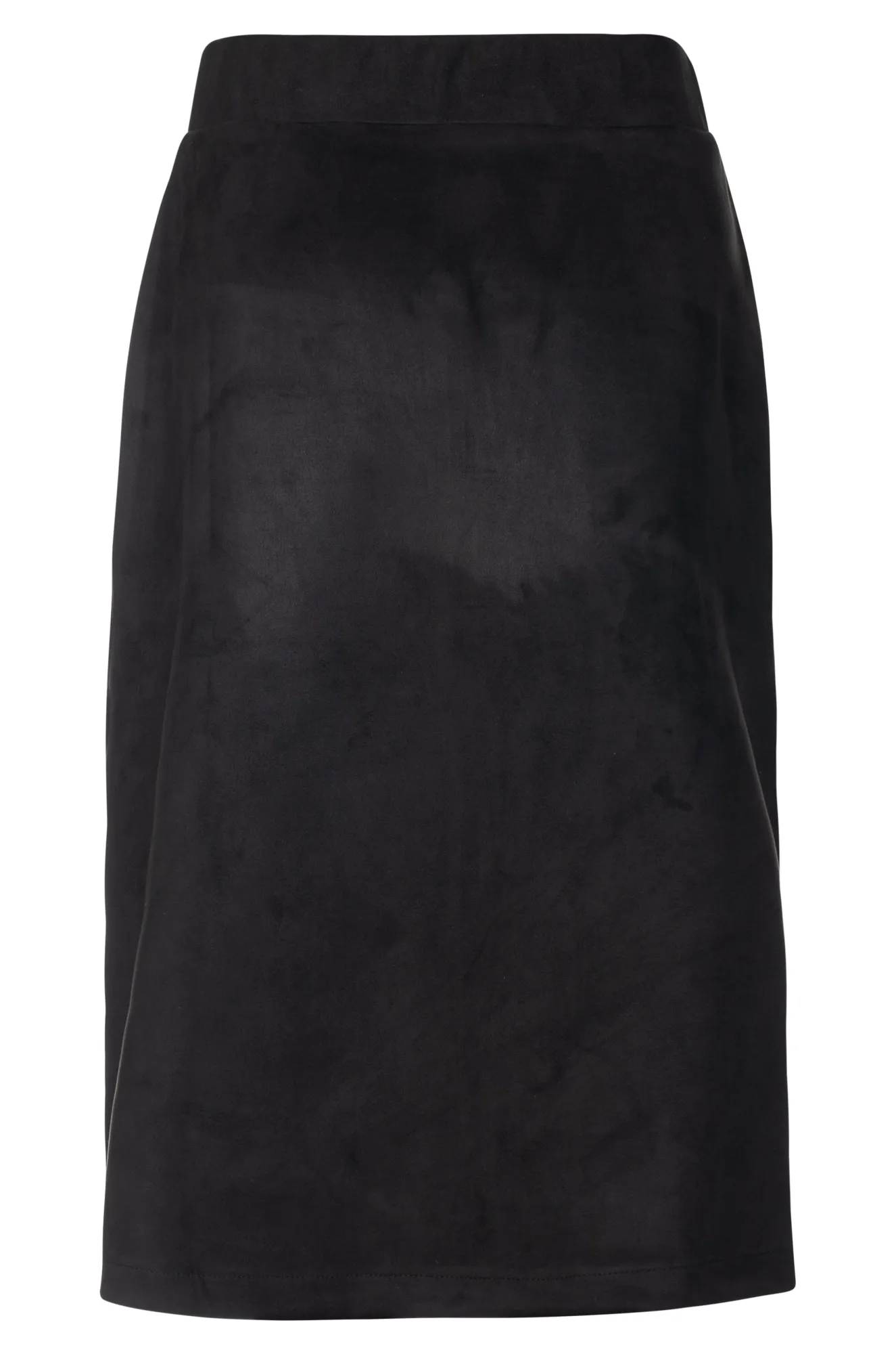 Suede Look Skirt | Black | 4053ZZ Urban Fit Textured Surface