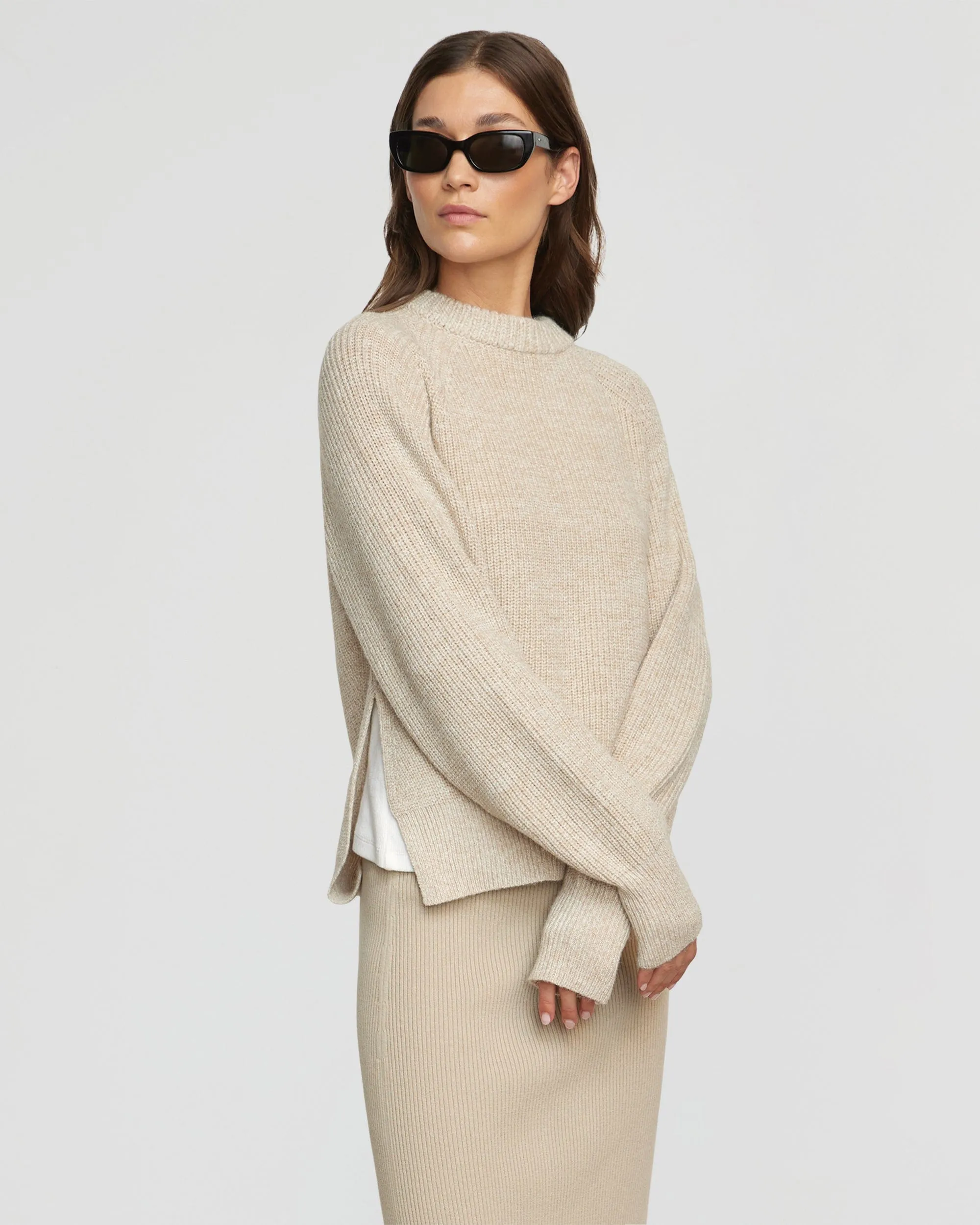 Cold Weather Gear Perfect Comfort Roya Marled Boyfriend Sweater