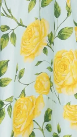 Kaethe Maxi Dress - Lemon/Aqua Floral Island Mood Full-length elegant piece