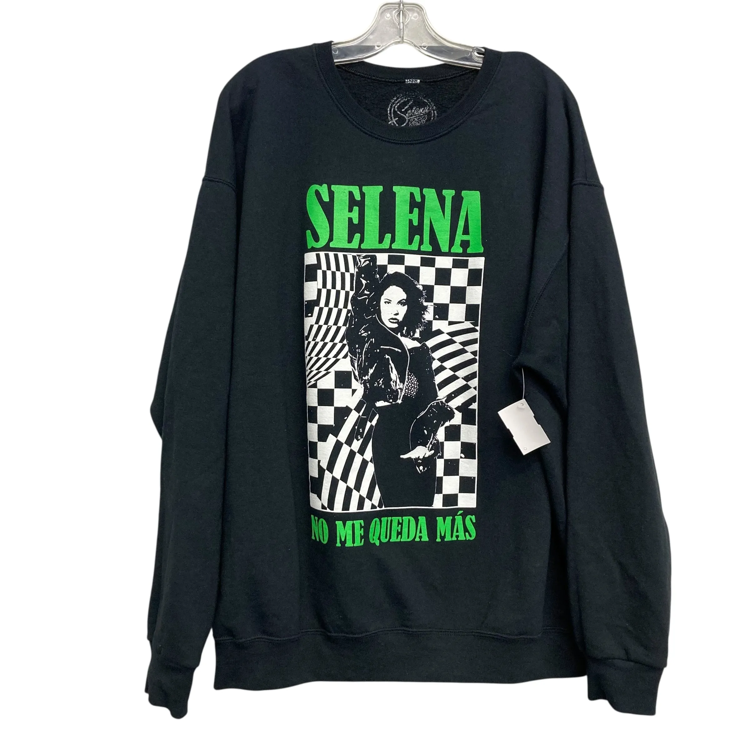 Sweatshirt Crewneck By Selena Merchandise In Black, Size:Xl Denim style