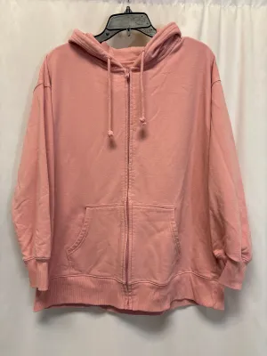 Sweatshirt Hoodie By Terra & Sky In Pink, Size: 1x Movement Friendly
