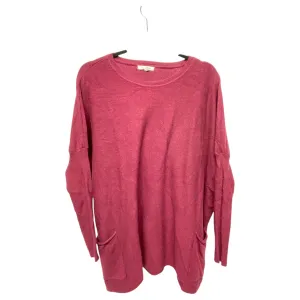 EcoFriendlyDyeProcess Sweatshirt Crewneck By Tea N Rose In Maroon, Size: S