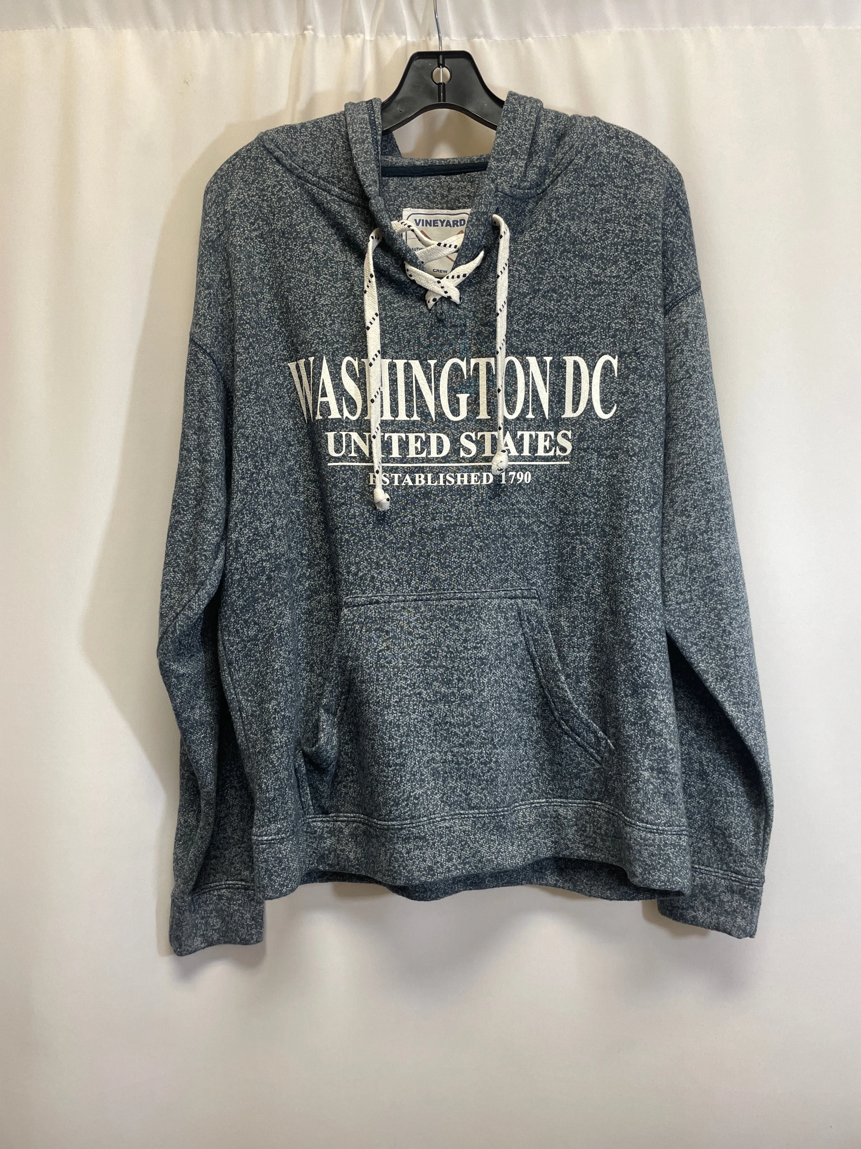 Sweatshirt Hoodie By Clothes Mentor In Navy, Size: M Classic Jeans HypoallergenicTextile