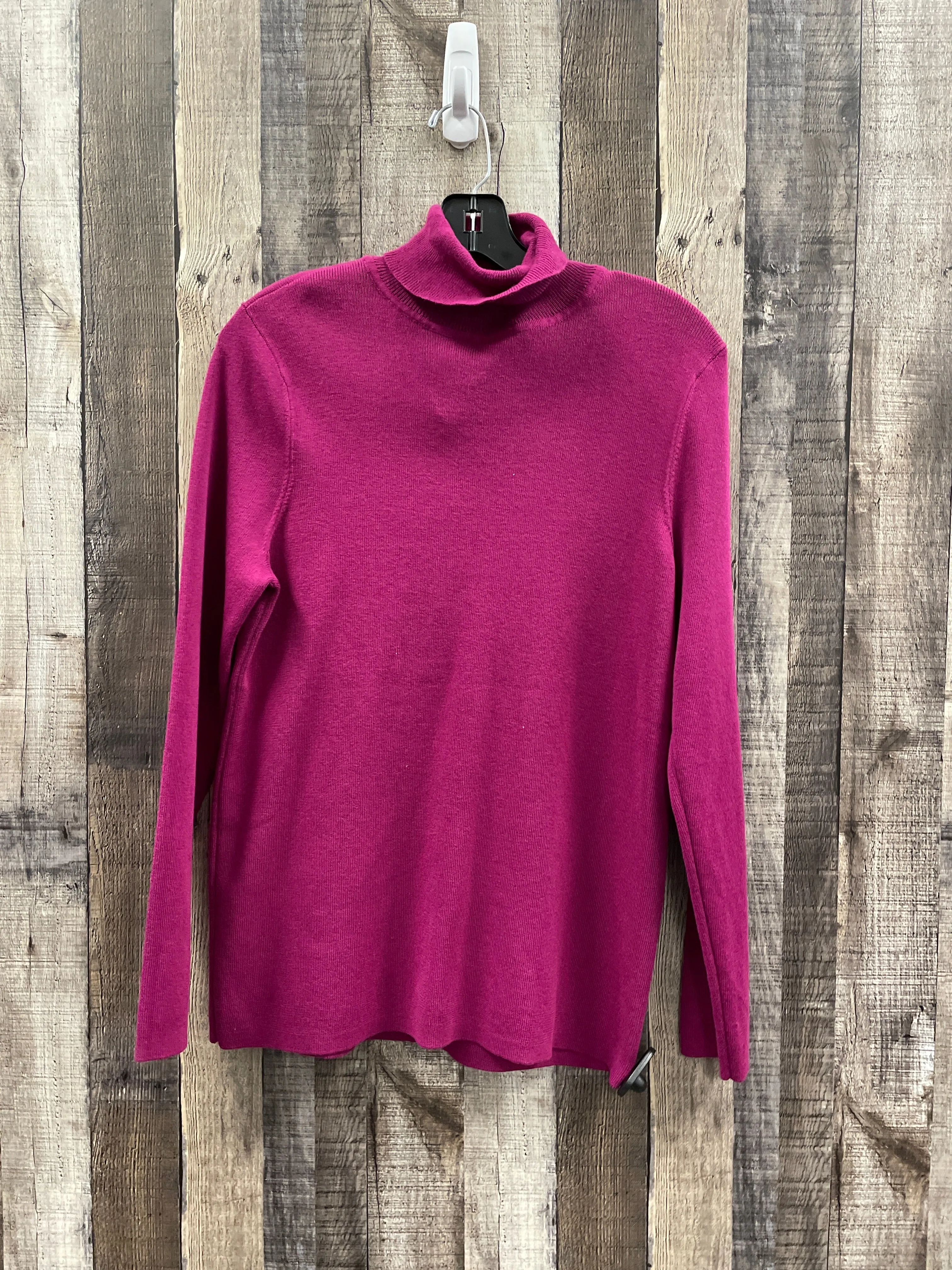 Dance Flow Easy Layer Sweatshirt Collar By Chicos In Purple, Size: L