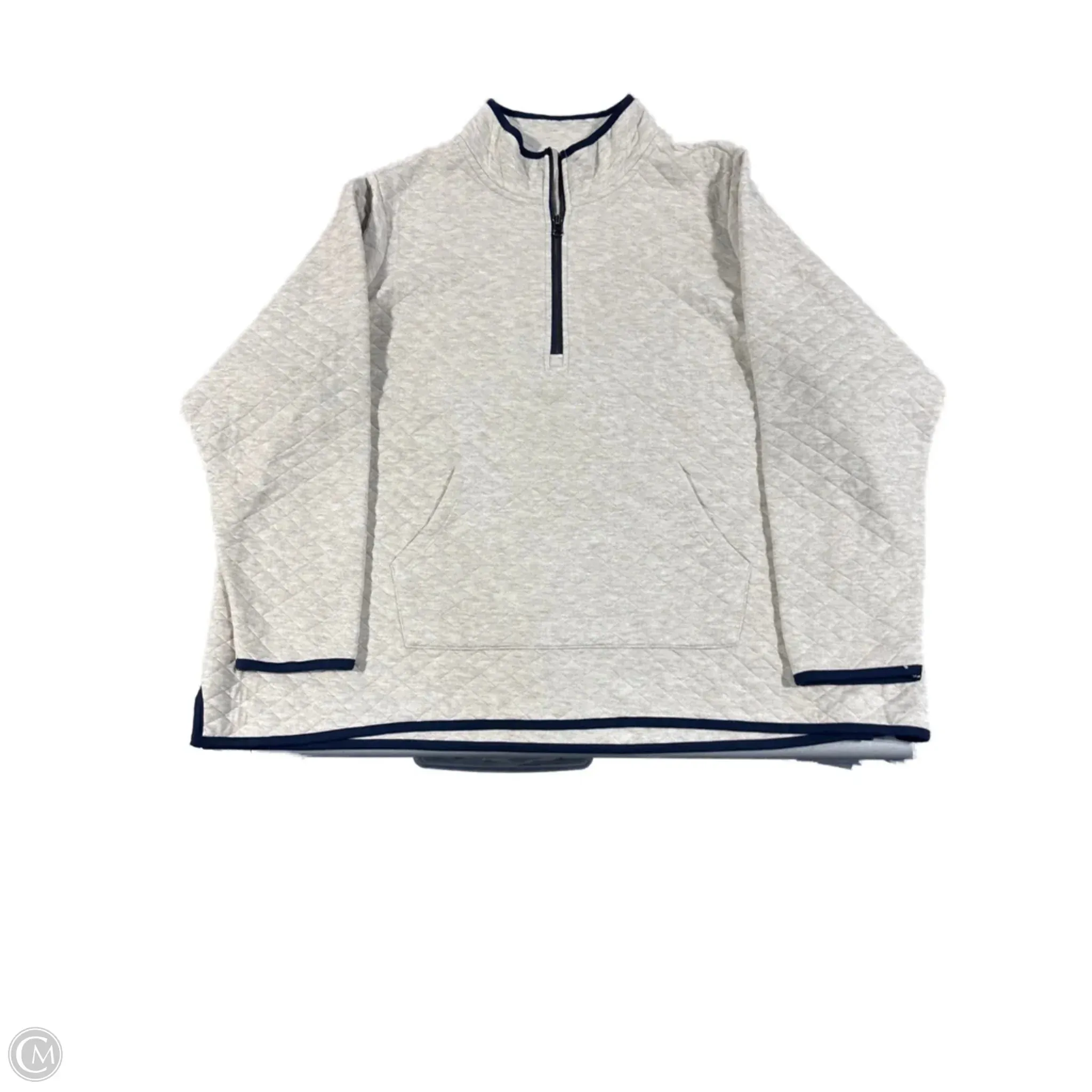 Casual Style Free Fit Sweatshirt Collar By Market & Spruce In Cream, Size: 3x