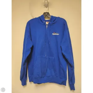 Sweatshirt Hoodie By Hanes In Blue, Size: M Ventilated Back Panels