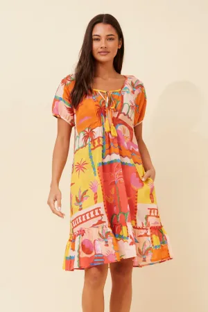 LILITH PATCHWORK PRINT DRESS casual sneakers