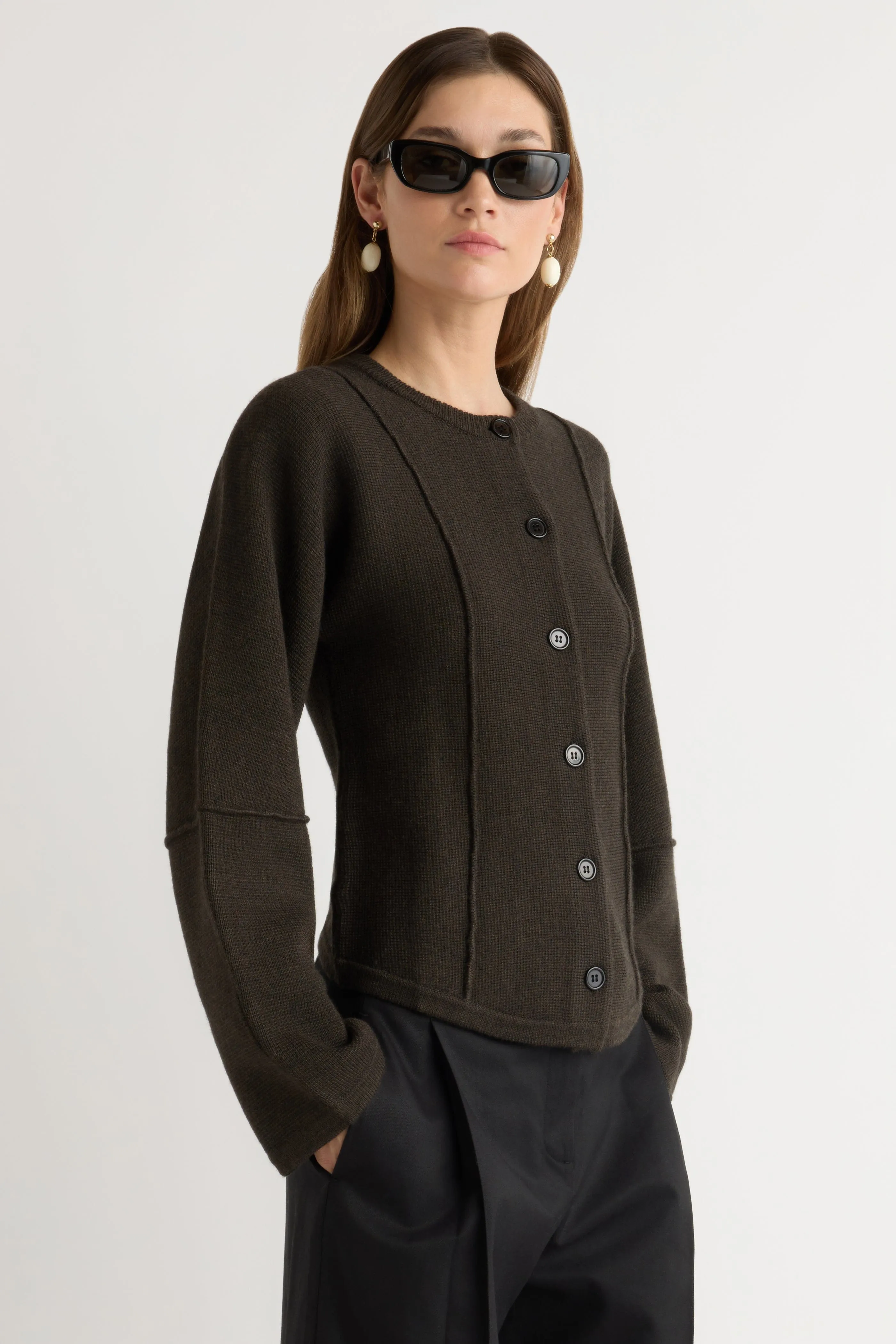 Chilly Wear Wren Exposed-Seam Cardigan