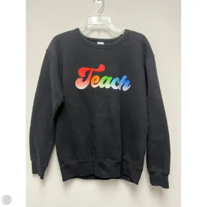 Casual Fashion Sweatshirt Crewneck By Gildan In Black, Size: M