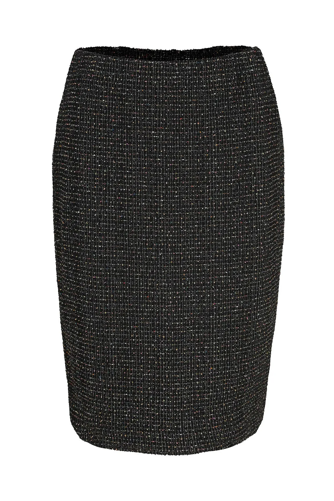 Easy Motion Daily Wear Parisienne Look pull on Skirt | BLACK MULTI | 8183ZR