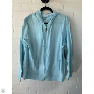 VersatileStyle Athletic Sweatshirt Hoodie By Tek Gear In Blue, Size: 1x