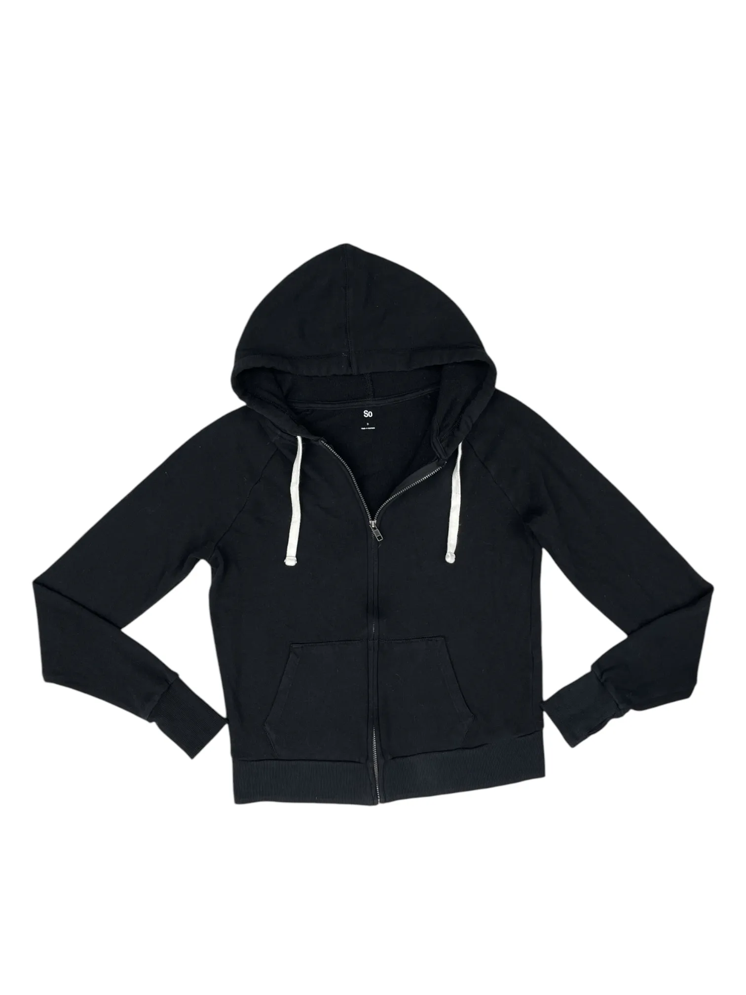 LightweightMaterial Sweatshirt Hoodie By So In Black, Size: S