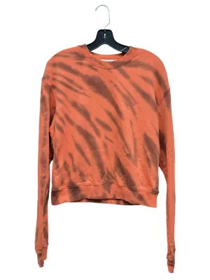 Sweatshirt Crewneck By Good American In Tie Dye Print, Size: S sporty wear Sprint Fit
