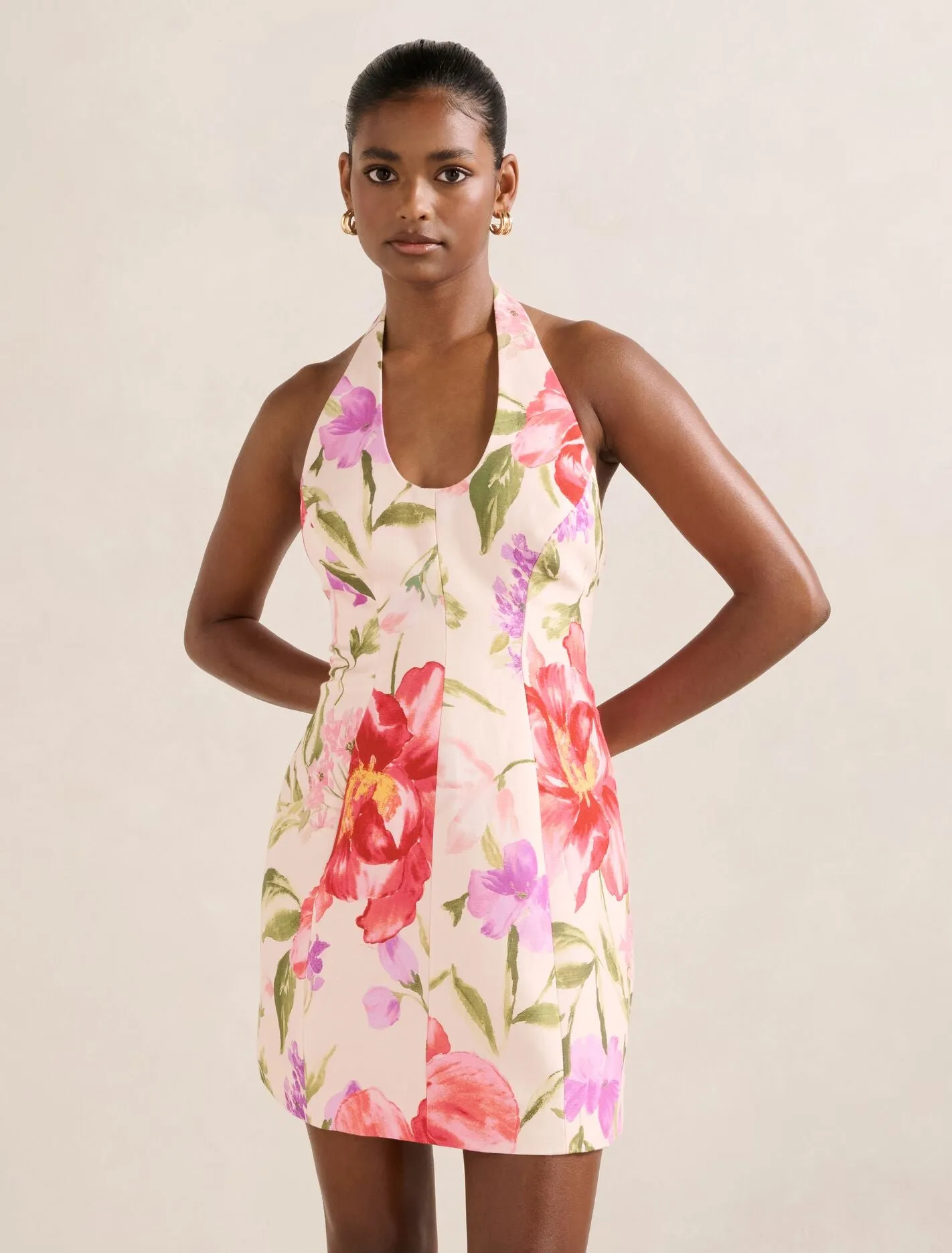 Weekend Ready Look Tall Cut Esther Petite U-Neck Mini Dress