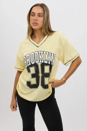Cozy Layer Modern Layering Yellow Sport Tee Short Sleeve