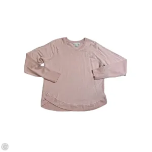 Athletic Sweatshirt Crewneck By Athleta In Pink, Size: M Layered Paneling Aerated Seam Placement