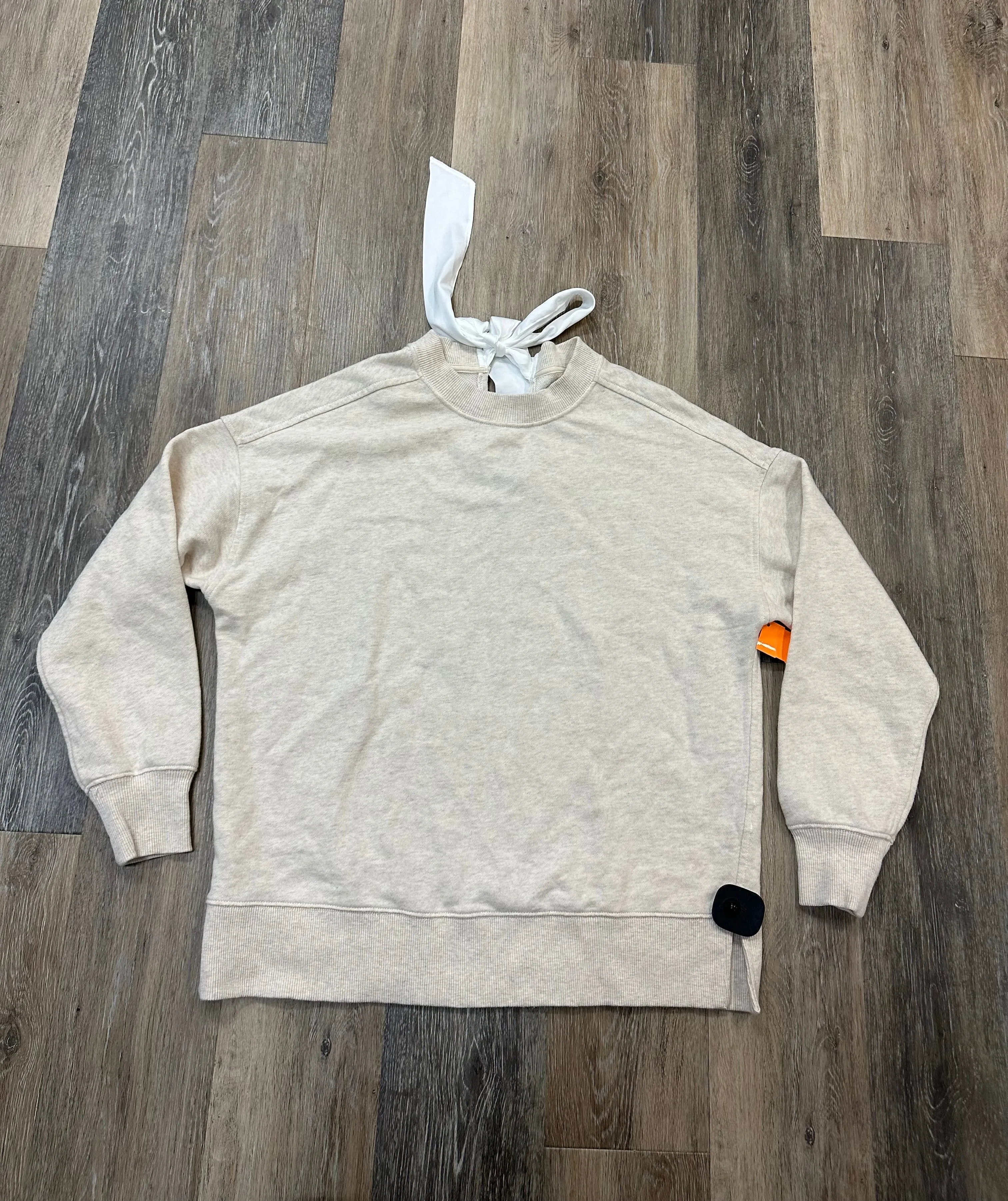 Sweatshirt Crewneck By Aerie In Cream, Size: Xxs MinimalistDesign Antibacterial Treatment