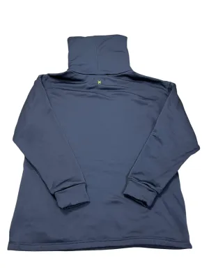 Heavy Silk Casual Fit Sweatshirt Collar By Clothes Mentor In Navy, Size:L