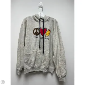 Sweatshirt Hoodie By Clothes Mentor In Grey, Size: L WaterRepellent Coating ZeroChafeSeams