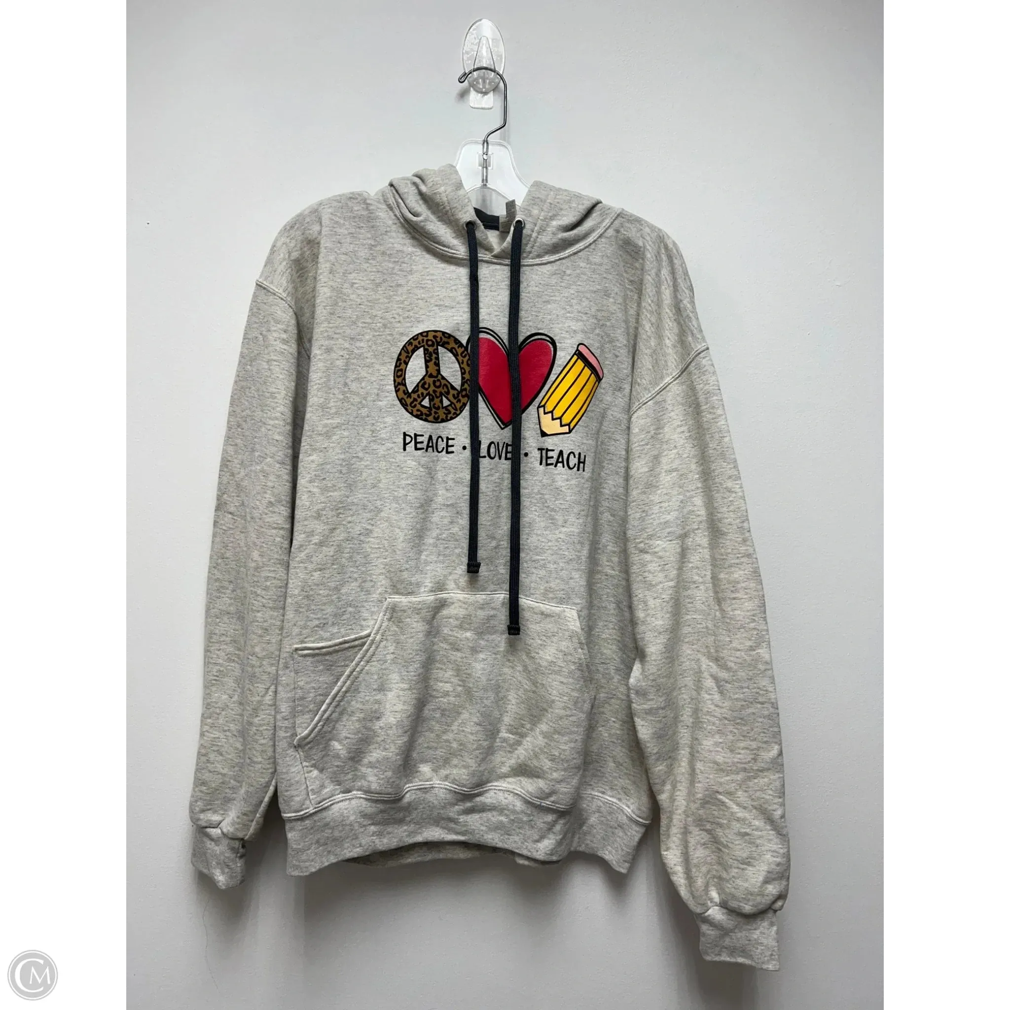 Sweatshirt Hoodie By Clothes Mentor In Grey, Size: L WaterRepellent Coating ZeroChafeSeams