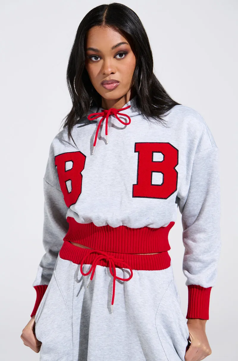 product yoga friendly flexibility B-VARSITY HOODIE