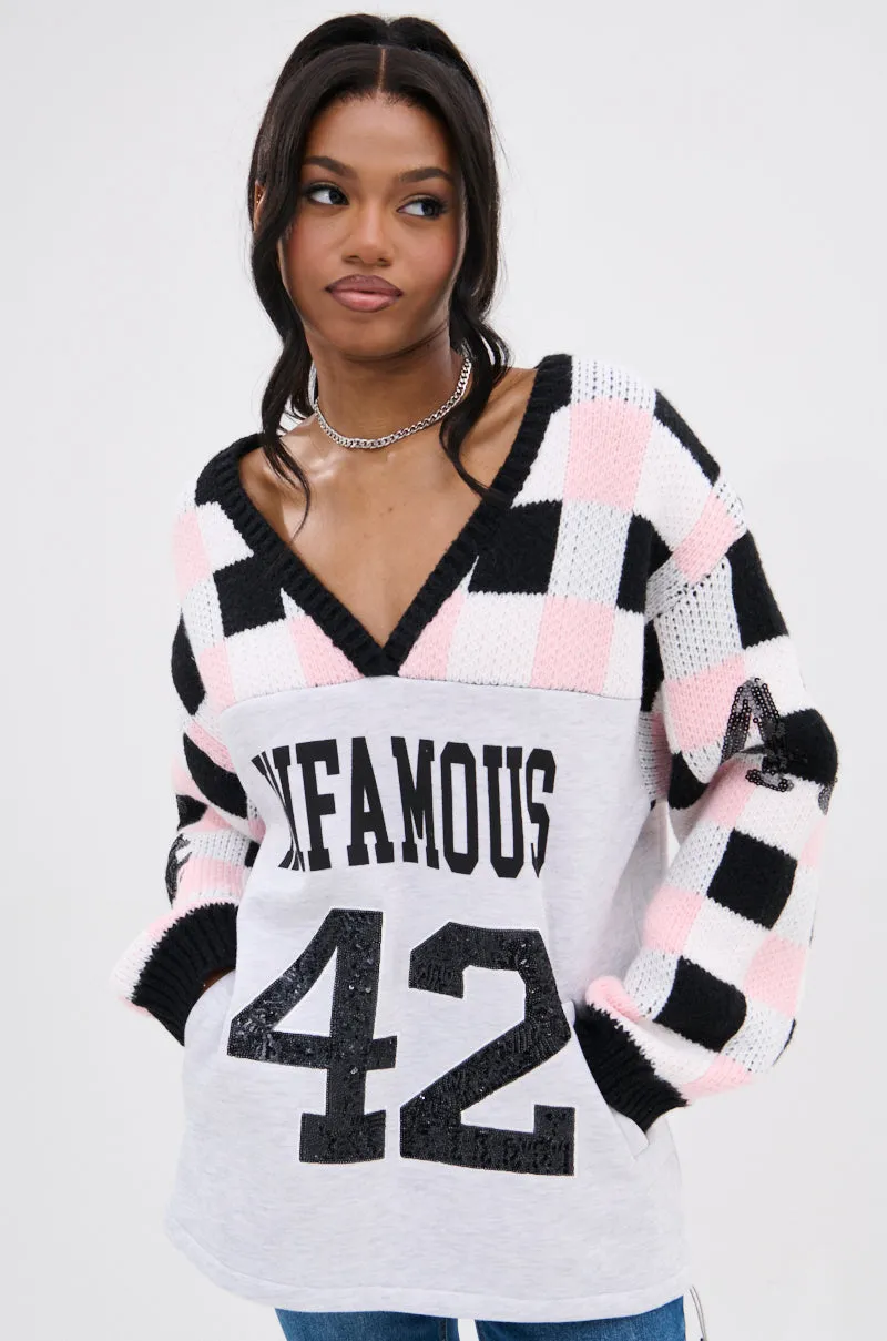 42 SEQUIN PATCHWORK SWEATER Chill Wearable