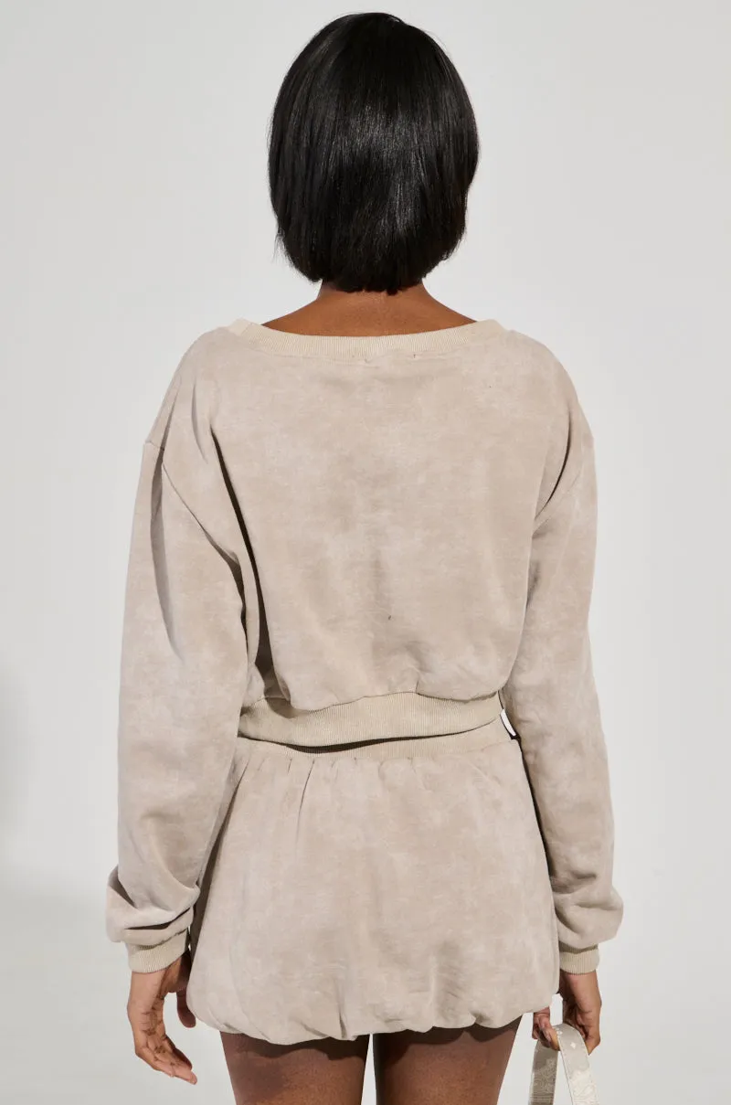 OFF-DUTY SWEATSHIRT Comfortable Fashion low end