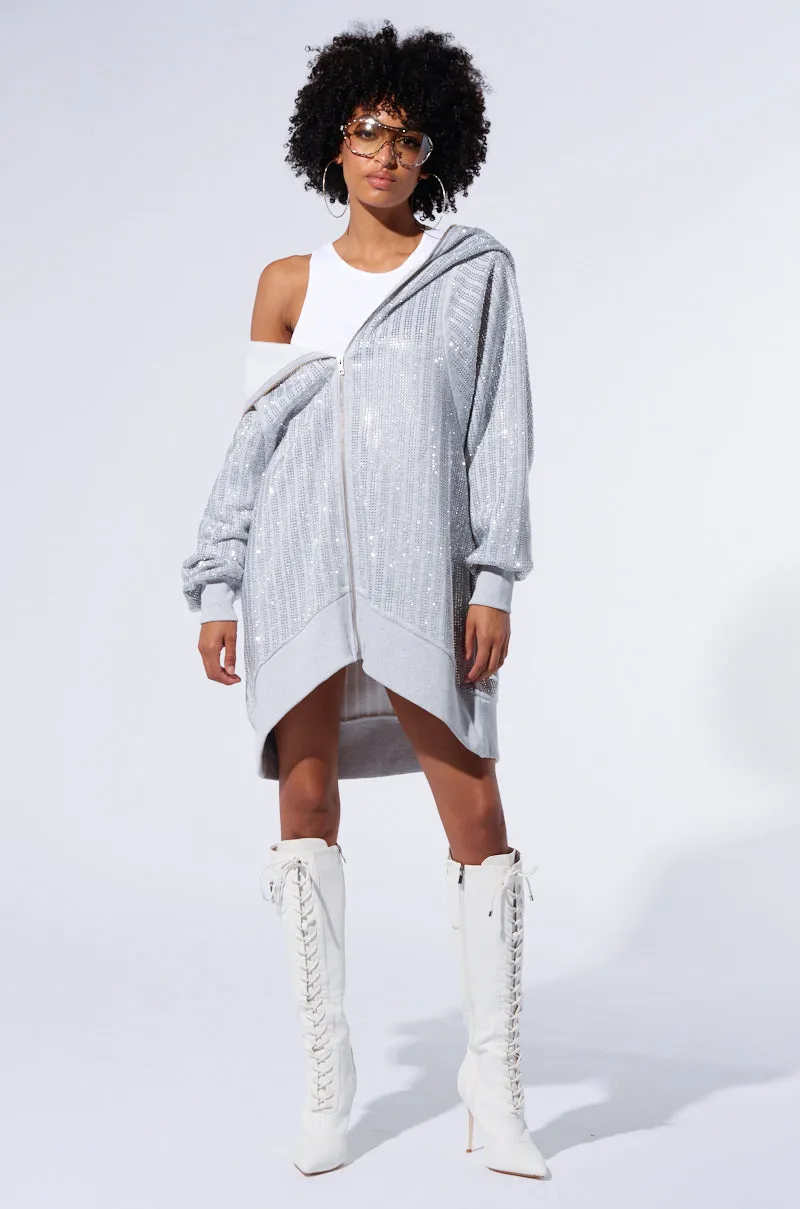 Easy iron TRES CHIC PASSPORT OVERSIZE ZIP UP JACKET
