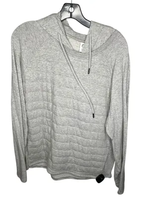 Athletic Sweatshirt Hoodie By Zyia In Grey, Size: 1x ZeroIrritationLabels