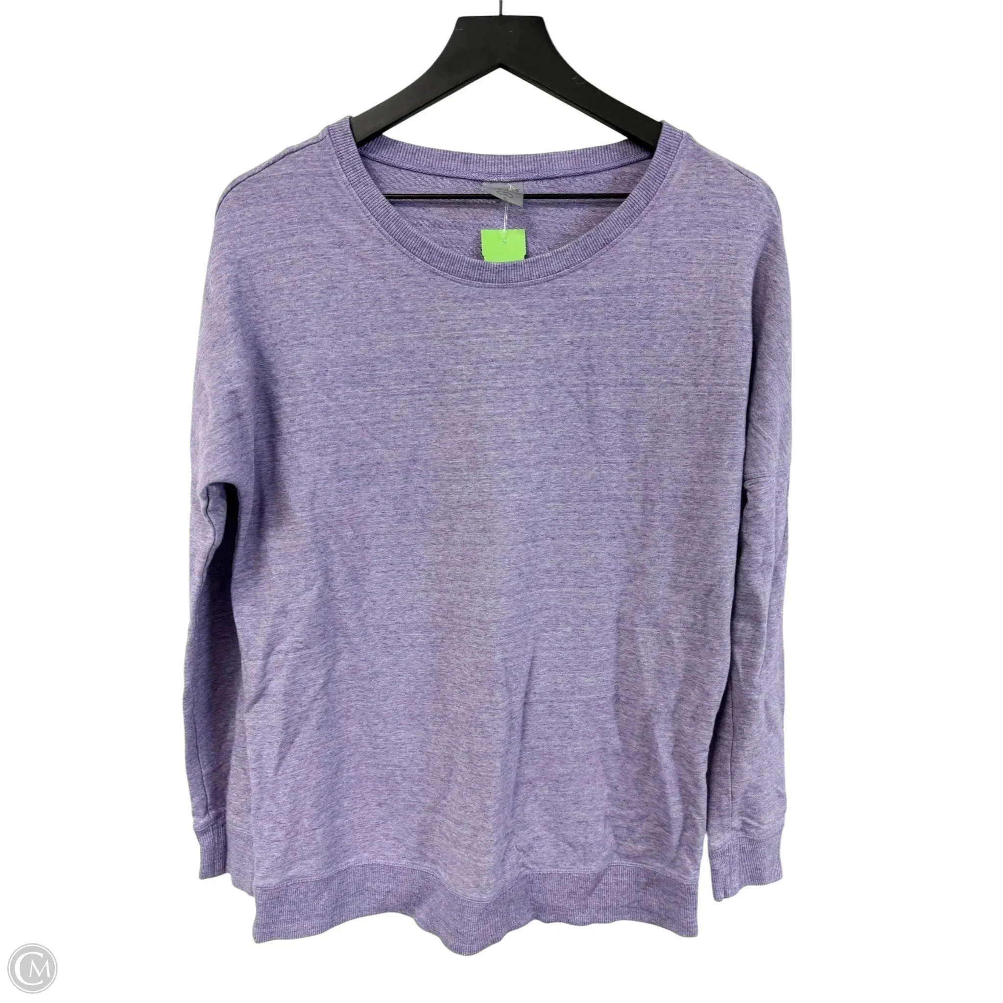 Athletic Sweatshirt Crewneck By Calia In Purple, Size: S Peace Glow