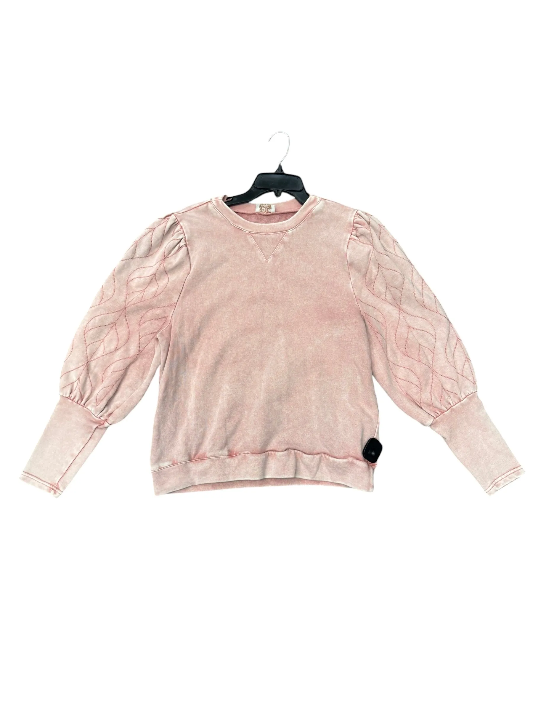 Sweatshirt Crewneck By Fate In Pink, Size: L Reinforced Hem