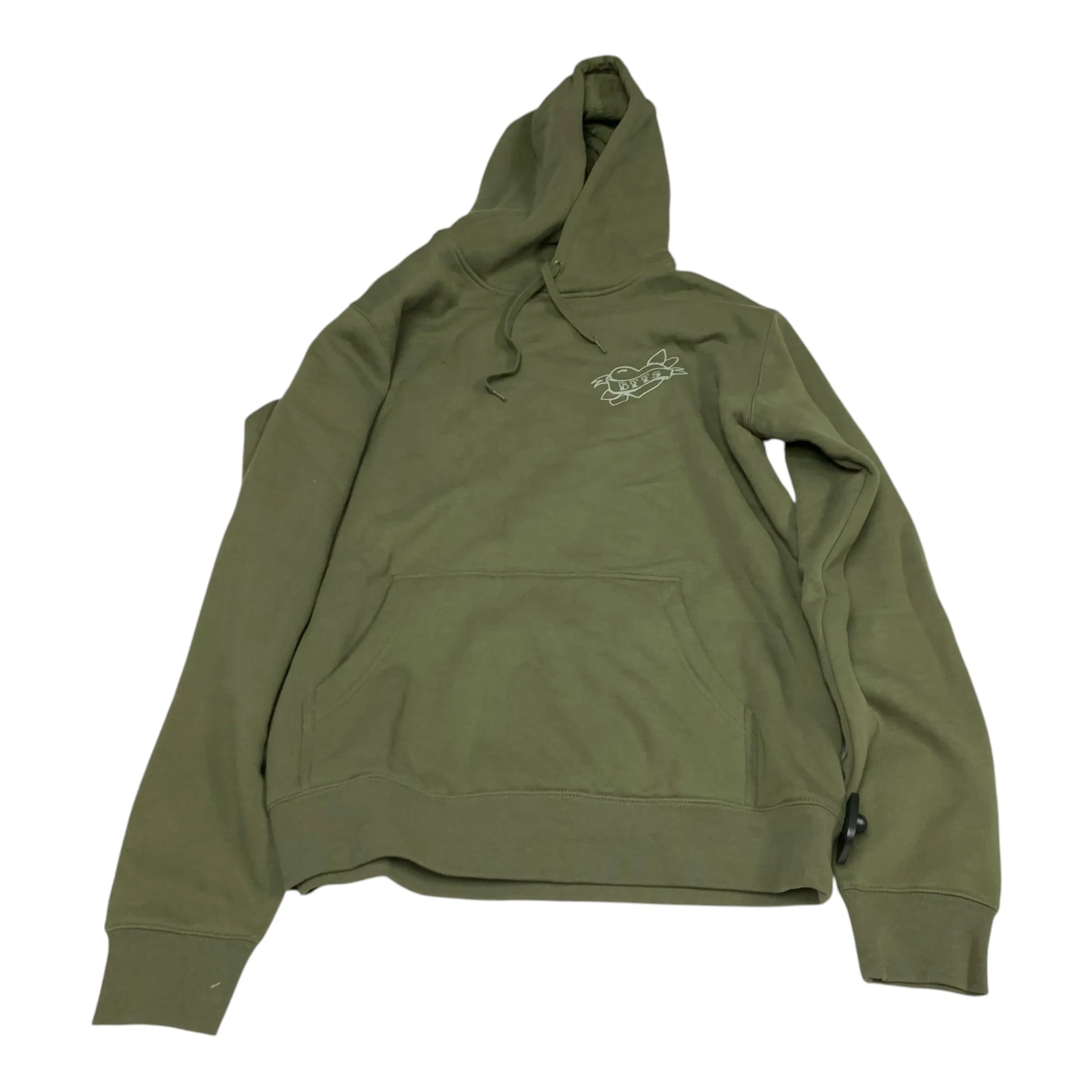 BreathableFabric Sweatshirt Hoodie By All Colour In Green, Size: L