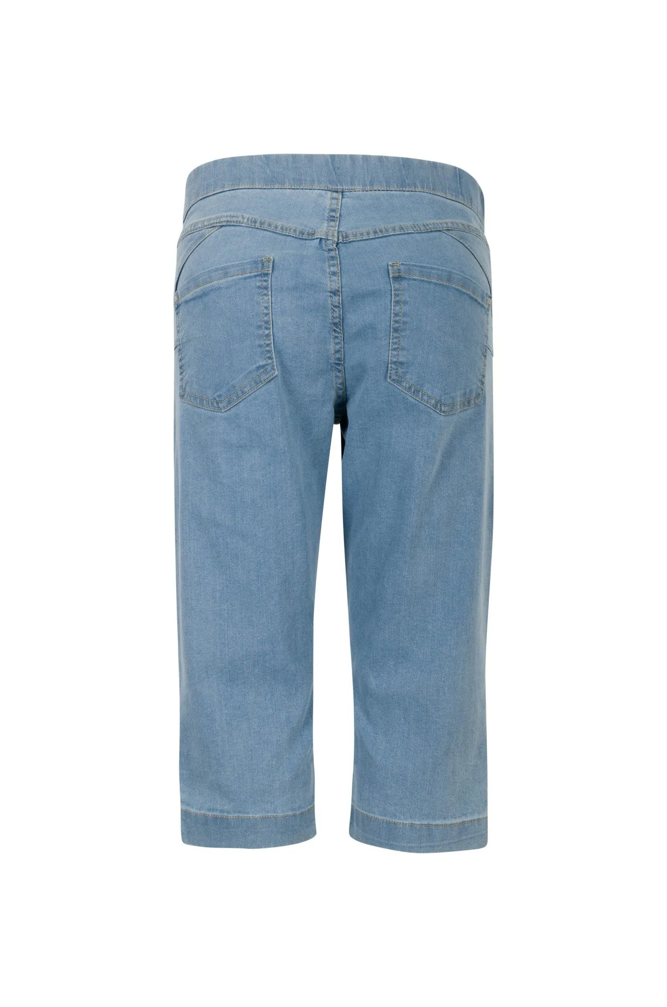 Twin Lakes Denim Below Knee Jeans | LIGHT INDIGO | 6505A1 Stylish Casual Evening Stroll Anti Snag Thread Technology
