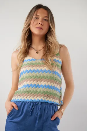 Camisole courte en crochet - MELBBA - (R-B7) Moisture Lock Barrier Tech