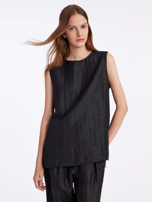 18 Momme Xiang Yun Silk Women Tank Top Breathable mesh inserts