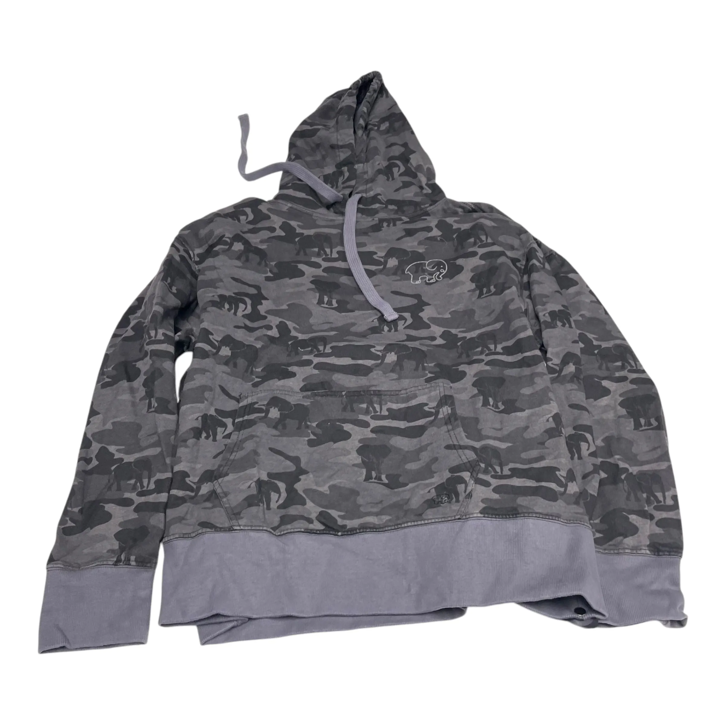 Sweatshirt Hoodie By Ivory Ella In Grey, Size: L Compact Packable Design